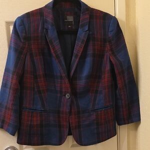 Y2K The Limited Plaid Blazer Size L